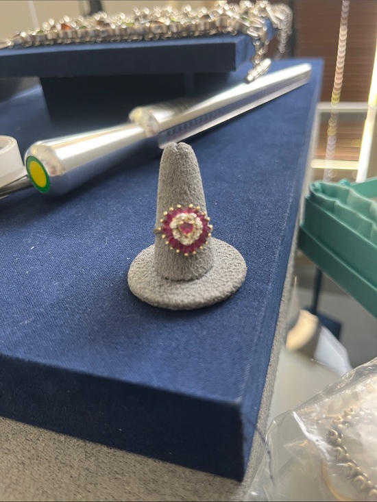 Jewelry - 14k gold diamond and Ruby ring